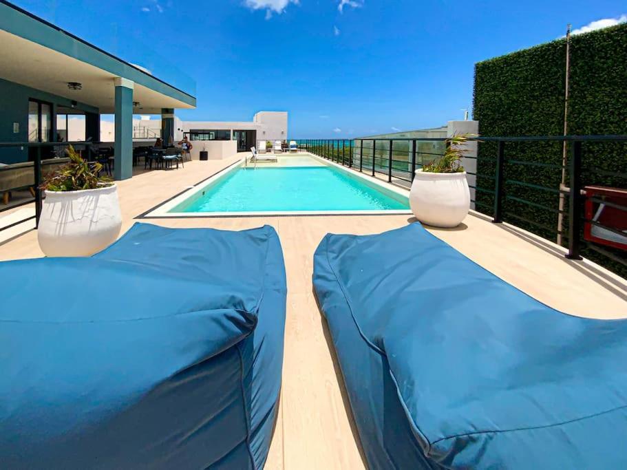 Beautiful + Luxury + Ocean View + Pool Leilighet Playa del Carmen Eksteriør bilde