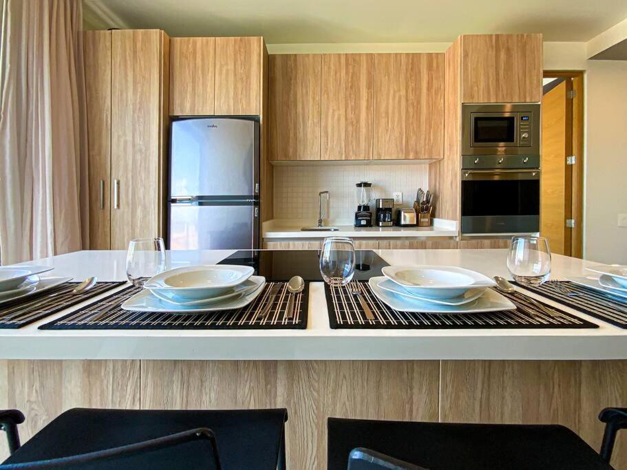 Beautiful + Luxury + Ocean View + Pool Leilighet Playa del Carmen Eksteriør bilde