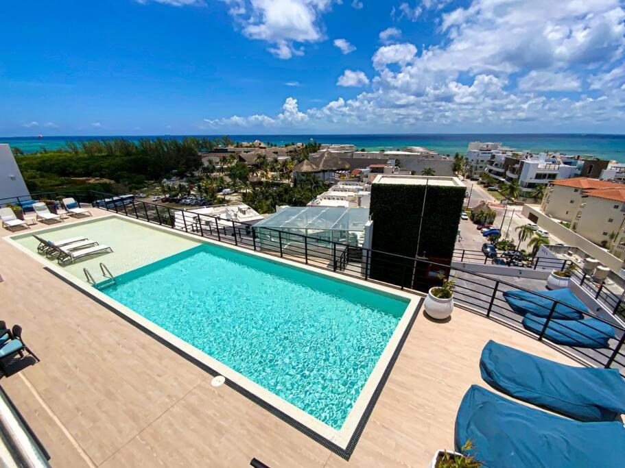 Beautiful + Luxury + Ocean View + Pool Leilighet Playa del Carmen Eksteriør bilde