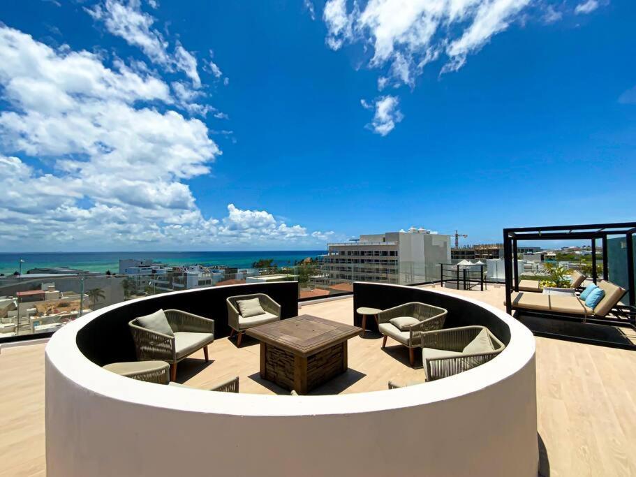Beautiful + Luxury + Ocean View + Pool Leilighet Playa del Carmen Eksteriør bilde