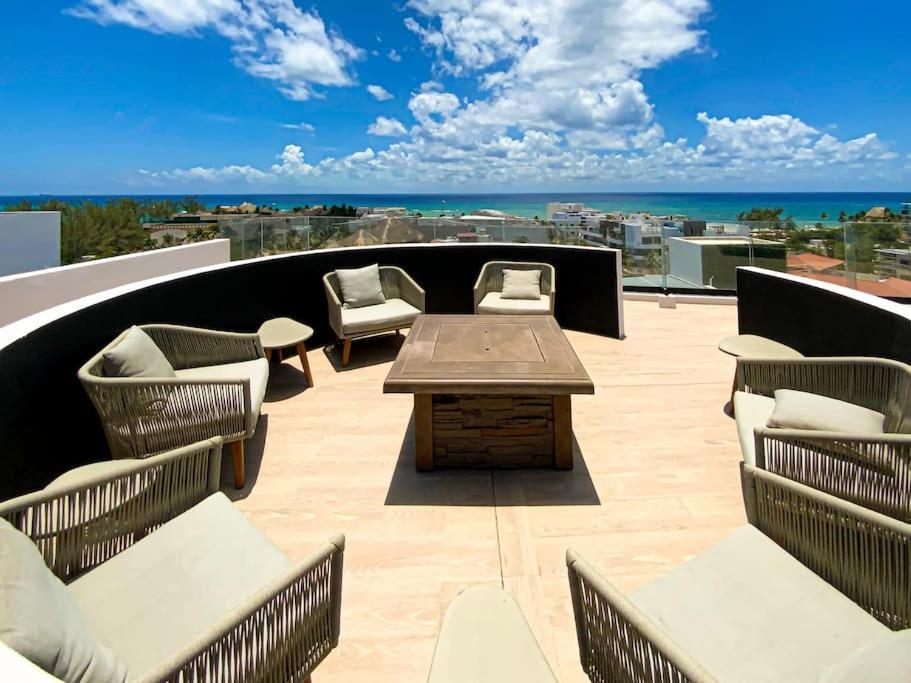 Beautiful + Luxury + Ocean View + Pool Leilighet Playa del Carmen Eksteriør bilde