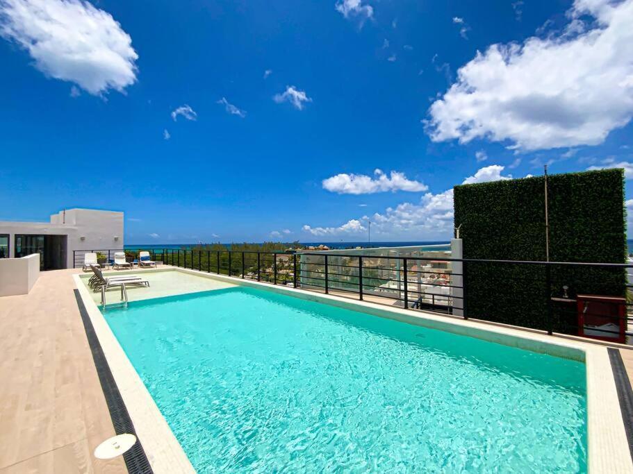 Beautiful + Luxury + Ocean View + Pool Leilighet Playa del Carmen Eksteriør bilde
