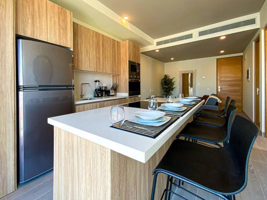 Beautiful + Luxury + Ocean View + Pool Leilighet Playa del Carmen Eksteriør bilde