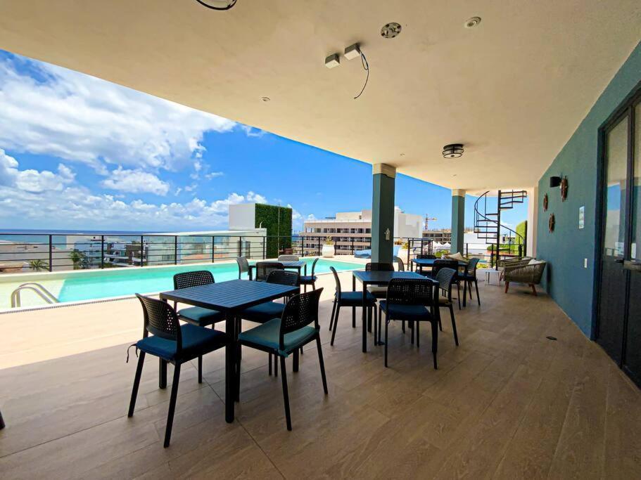 Beautiful + Luxury + Ocean View + Pool Leilighet Playa del Carmen Eksteriør bilde