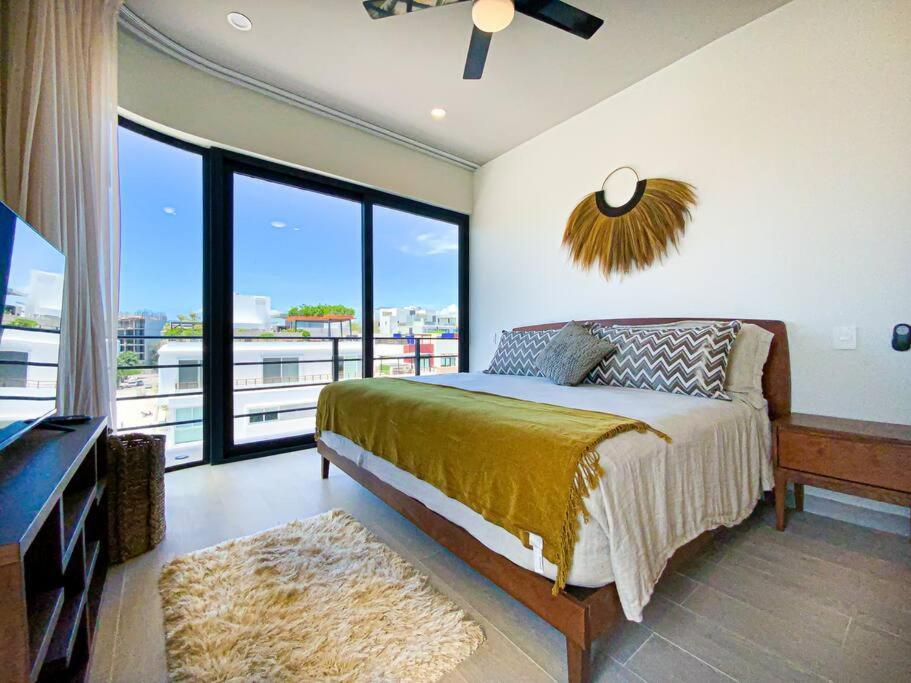 Beautiful + Luxury + Ocean View + Pool Leilighet Playa del Carmen Eksteriør bilde